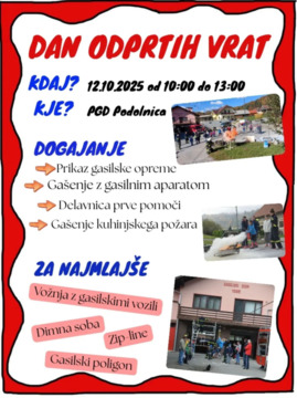 Dan odprtih vrat - PGD Podolnica