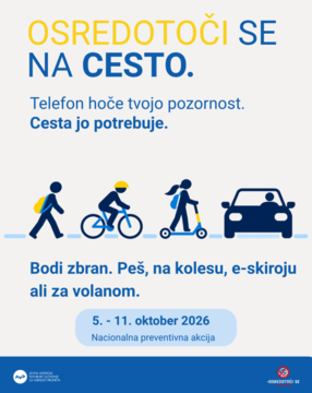 Osredotoči se na cesto